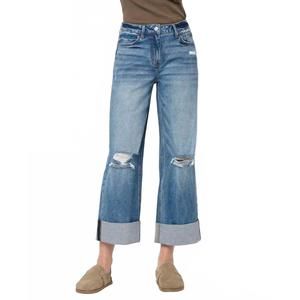NEW LOVERVET rosy baggy wide jeans in medium wash